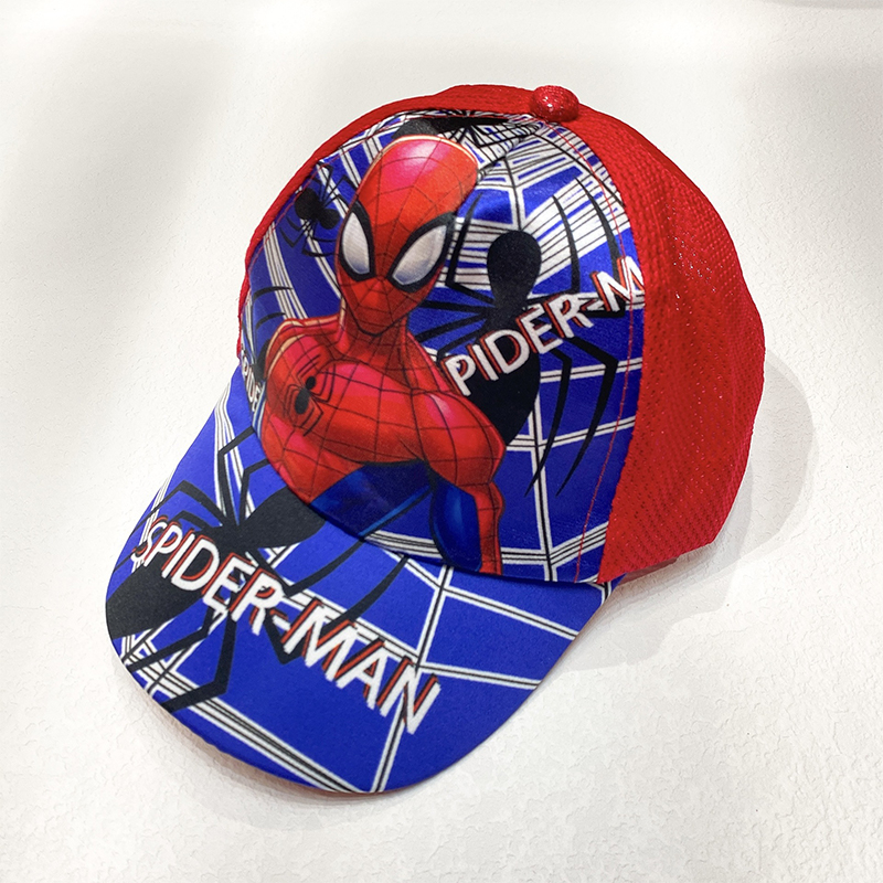 Mới Nón Kết 50% Cotton Chống Nắng In Hình Người Nhện Cho Bé Trai