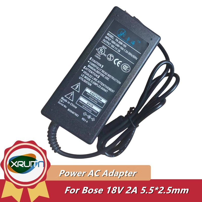 Thay Thế Chuyển Đổi Nguồn Điện Cho BOSE Companion 20 AC Adapter Sạc PSM36W-180 18V 2A 36W