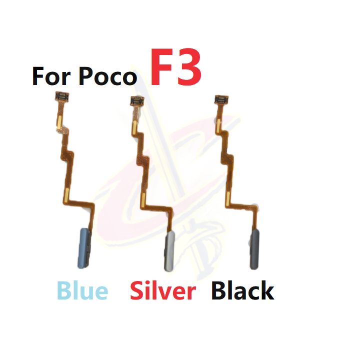 Cáp Dây Nút Nguồn âm lượng Cho Điện Thoại poco f3 Vân tay