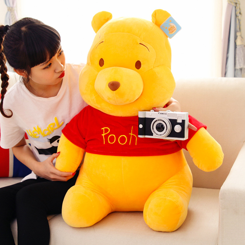 Mới Thú Nhồi Bông Hình Chú Gấu pooh Đang Ngồi Kích Thước 25-45cm