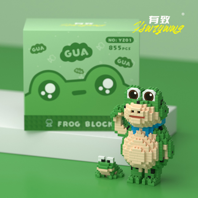 Đồ Chơi Lắp Ráp Hình Chú Ếch Nhỏ Dễ Thương Cho Bé