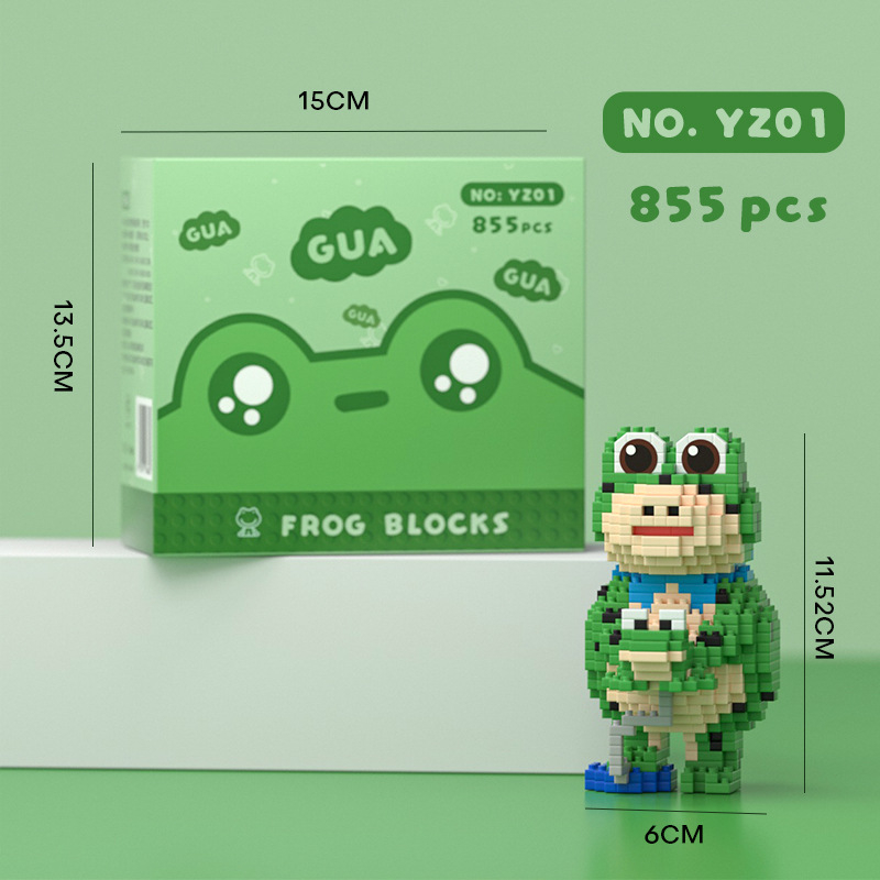 Đồ Chơi Lắp Ráp Hình Chú Ếch Nhỏ Dễ Thương Cho Bé