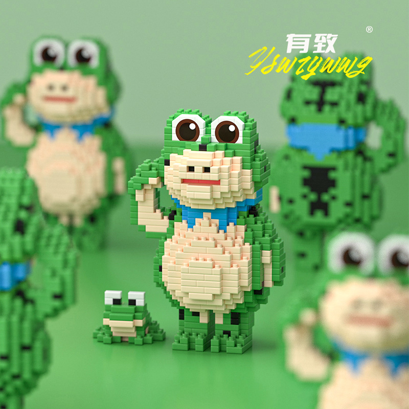 Đồ Chơi Lắp Ráp Hình Chú Ếch Nhỏ Dễ Thương Cho Bé