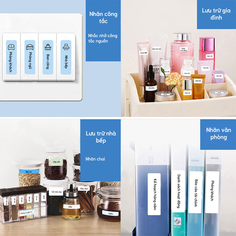 NIIMBOT D11/D101/D110 GIẤY IN NHÃN Nhãn tên giấy in Nhãn dán chống nước Nhãn tự dính Nhãn tên hoạt hình