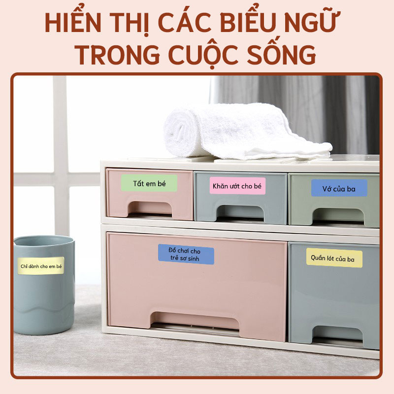NIIMBOT D11/D101/D110 GIẤY IN NHÃN Nhãn tên giấy in Nhãn dán chống nước Nhãn tự dính Nhãn tên hoạt hình