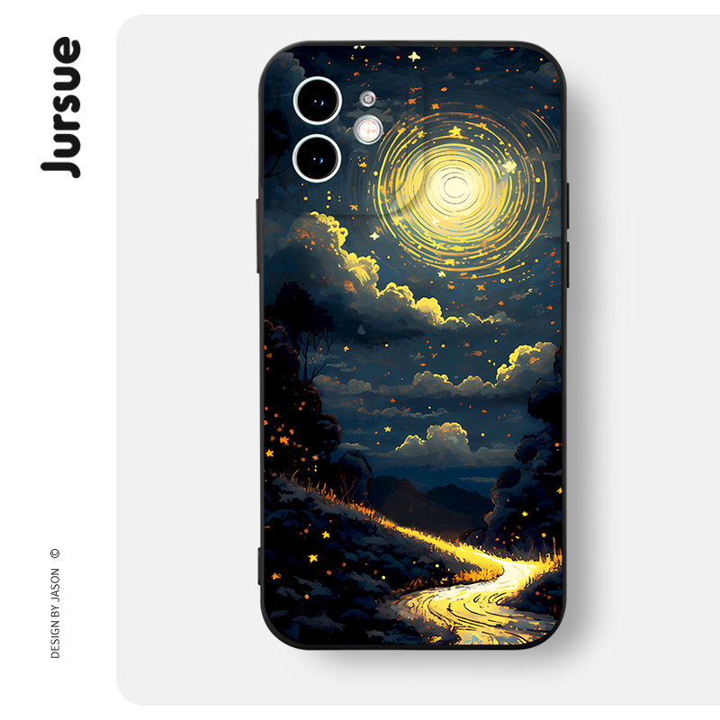 Ốp điện thoại JURSUE cặp đôi dễ thương đẹp vintage Cho IPHONE 15 14 13 12 11 PRO MAX SE 2020 X XR XS ip 8 7 6 6S PLUS XYH159