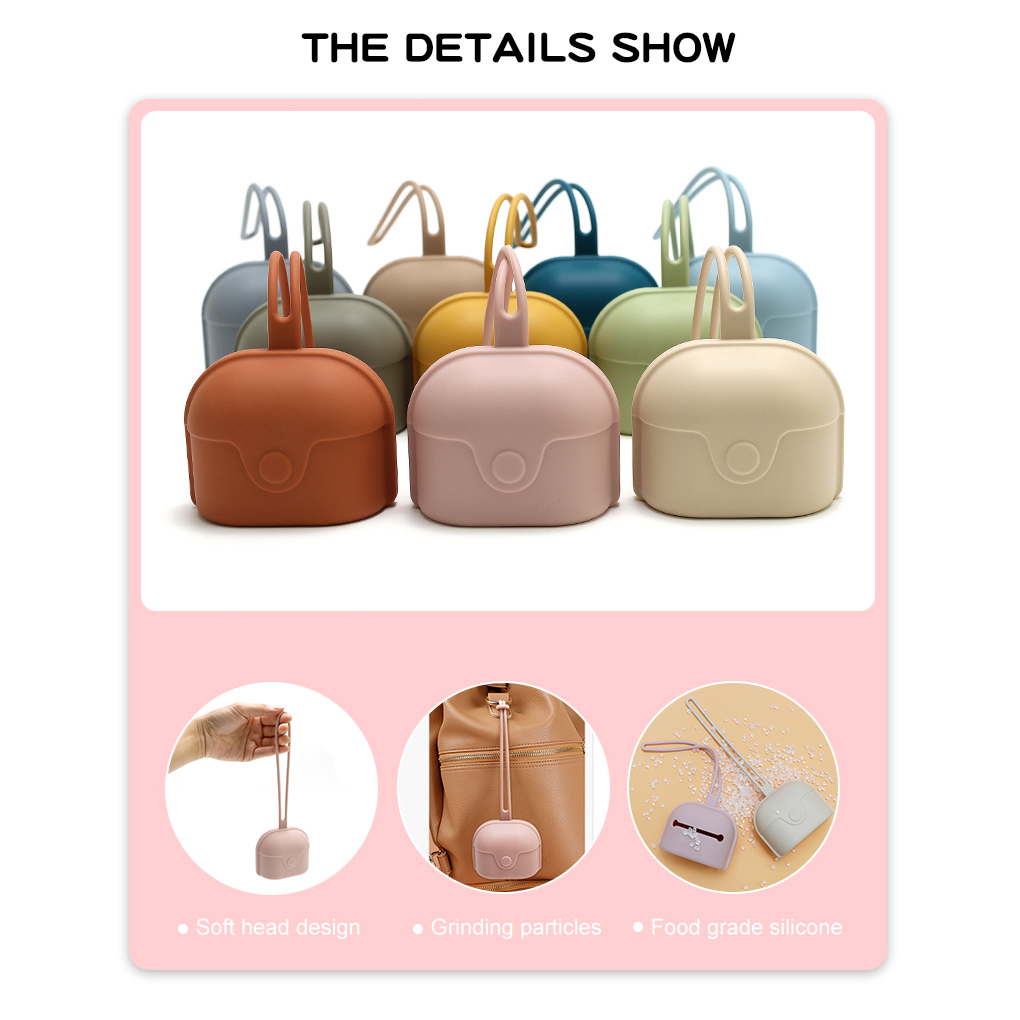 Hộp Đựng Núm Vú Giả Bằng Silicon Tiện Dụng Cho Bé Sơ Sinh