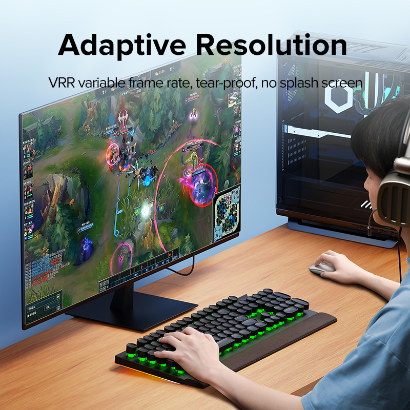 Dây Cáp Chuyển Đổi hdmi 8k 2.1 Sang hdmi 60hz / 144hz Tốc Độ Cao Cho hdtv ps5 / ps4 pro xbox