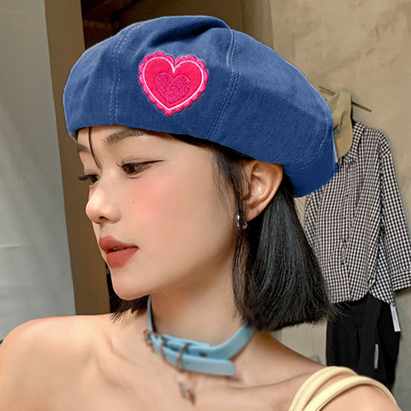 Mũ Nồi denim Ngọt Ngào Hình Đám Mây Nhỏ Cho Nữ