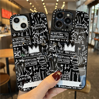 ốp iphone 11/12/13/14/15 Pro Max Graffiti Crown Silicone Case For ốp lưng iphone 11,12,13,14,15,11PM,12PM,13PM,14PM,15PM