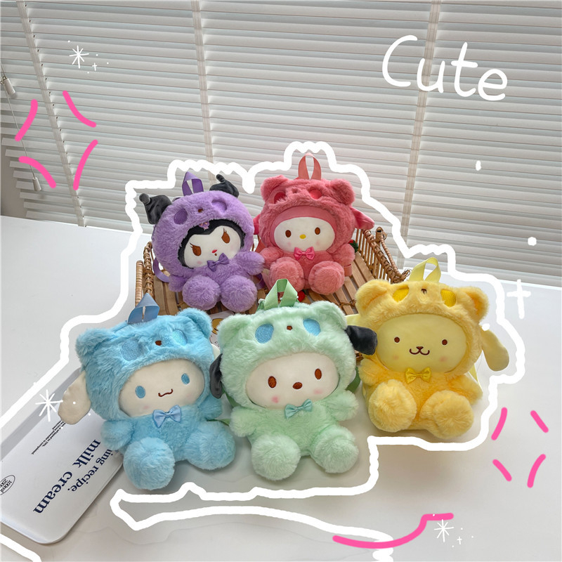 Túi búp bê đồ chơi sang trọng Sanrio Kuromi hoạt hình dễ thương