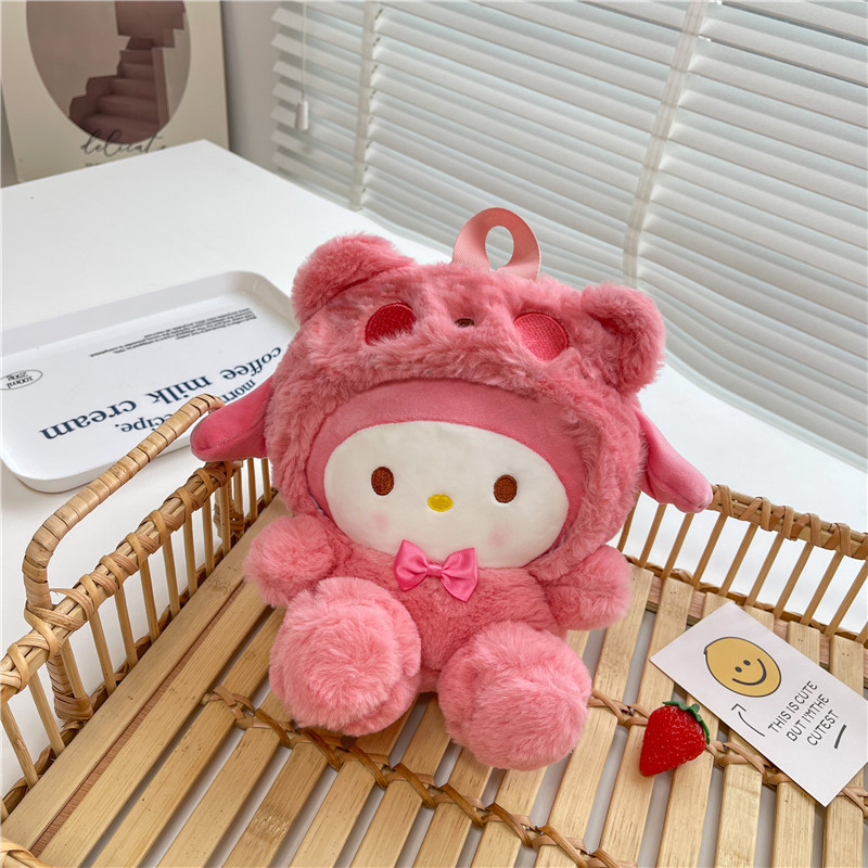Túi búp bê đồ chơi sang trọng Sanrio Kuromi hoạt hình dễ thương