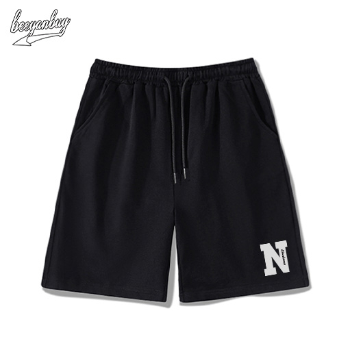 Quần đùi BEEYANBUY short nam thời trang thun ngắn form rộng unisex 100% cotton-K0003
