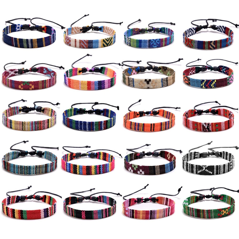 Mới set 12 Vòng Tay Bện Dây Phong Cách bohemian Cho Nữ