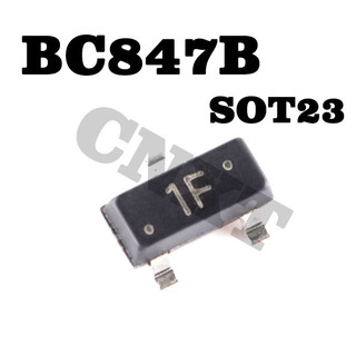 100pcs bc847b 1f sot-23 bóng bán dẫn npn 45v/0,1a bóng bán dẫn smd