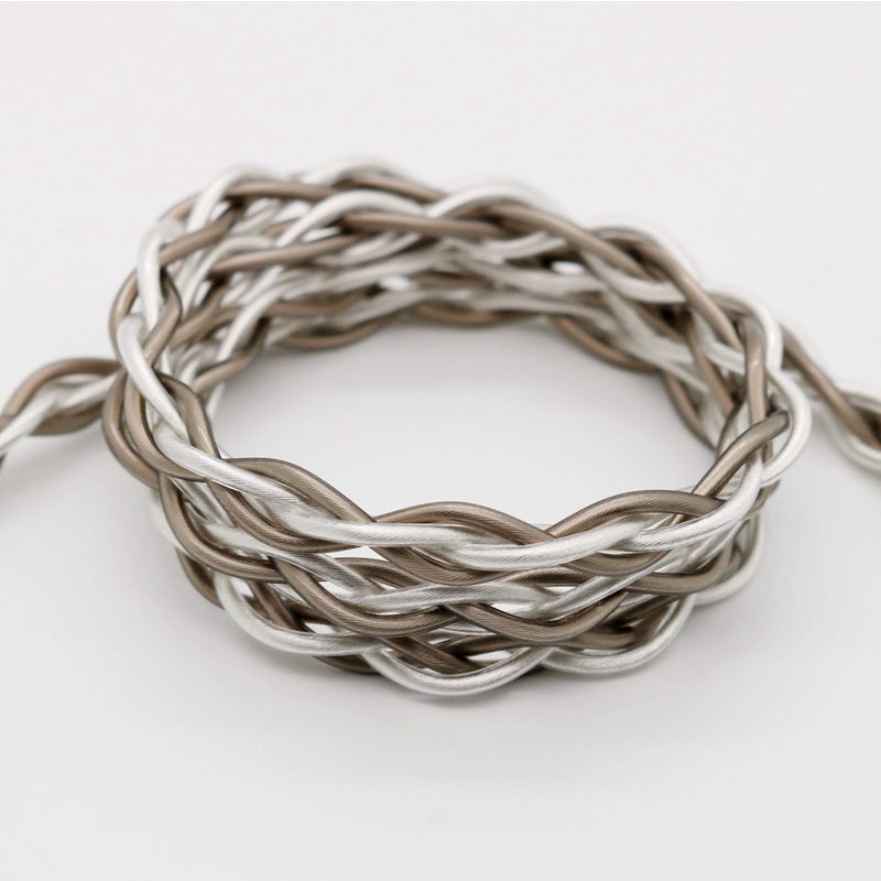 Xinhs Dây Cáp Nâng Cấp Tai Nghe 4 Lõi Pha Lê Mạ Bạc