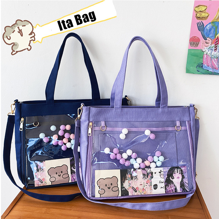 Túi Đeo Chéo Trong Suốt Phong Cách Anime Lolita Nhật Bản