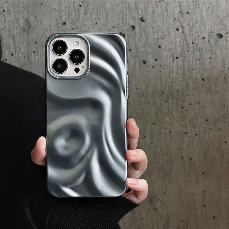 Ốp Điện Thoại Mềm Nhám Kiểu Gấp Nếp Nhăn Cho iphone15 15pro 15promax 14promax 14 14pro 13 13pro 13promax 12 12pro 12promax 11