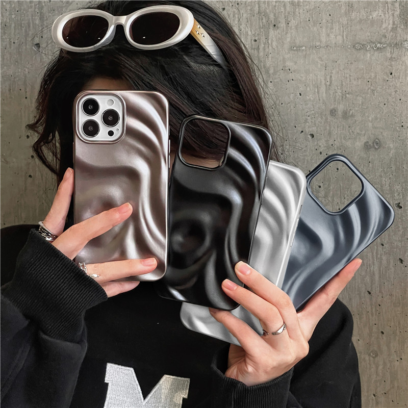Ốp Điện Thoại Mềm Nhám Kiểu Gấp Nếp Nhăn Cho iphone15 15pro 15promax 14promax 14 14pro 13 13pro 13promax 12 12pro 12promax 11