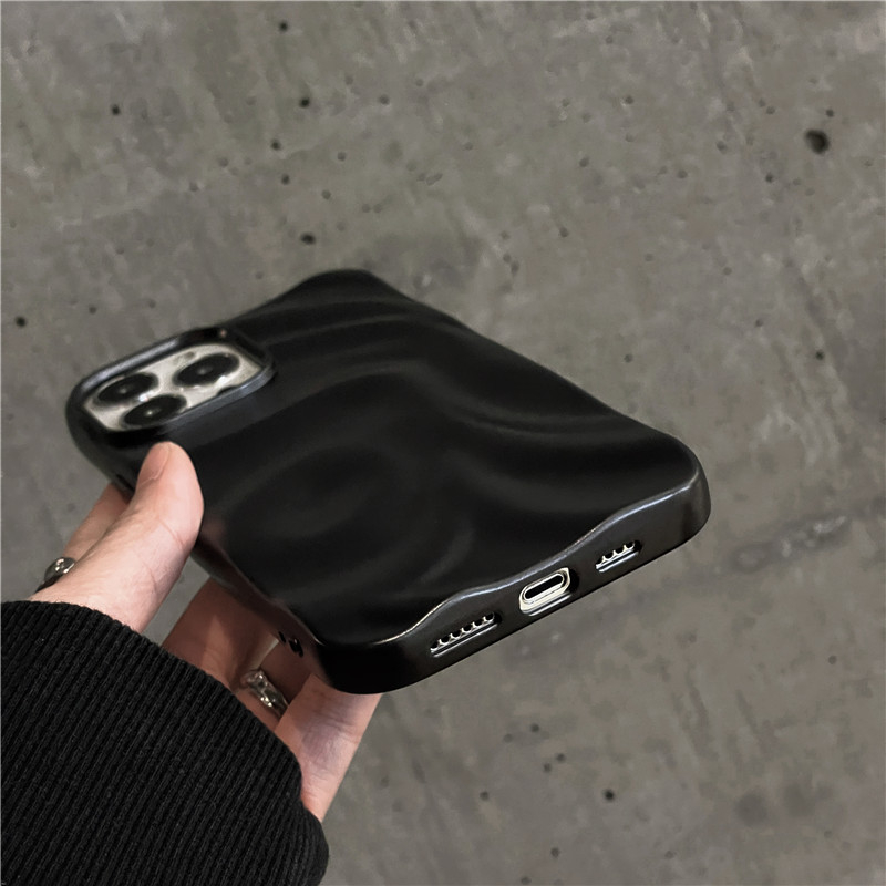 Ốp Điện Thoại Mềm Nhám Kiểu Gấp Nếp Nhăn Cho iphone15 15pro 15promax 14promax 14 14pro 13 13pro 13promax 12 12pro 12promax 11