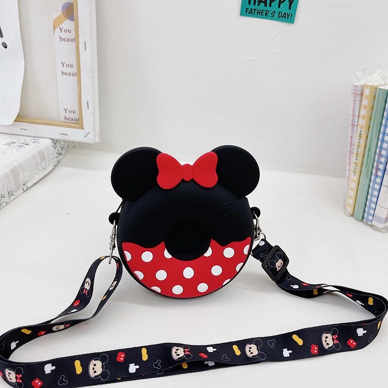 Stella Túi Đeo Vai Bằng silicon Hình Chuột mickey minnie Dễ Thương Cho Bé Gái túi đeo chéo quà sinh nhật