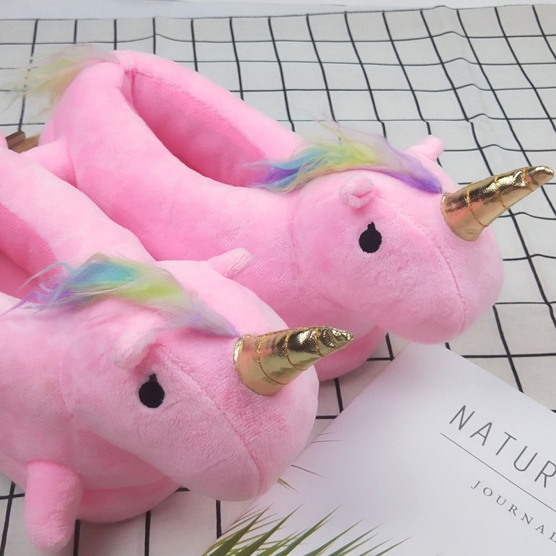Dép Bông Đi Trong Nhà Hình Kỳ Lân 28cm Vui Nhộn Dành Cho Người Lớn Và Trẻ Em