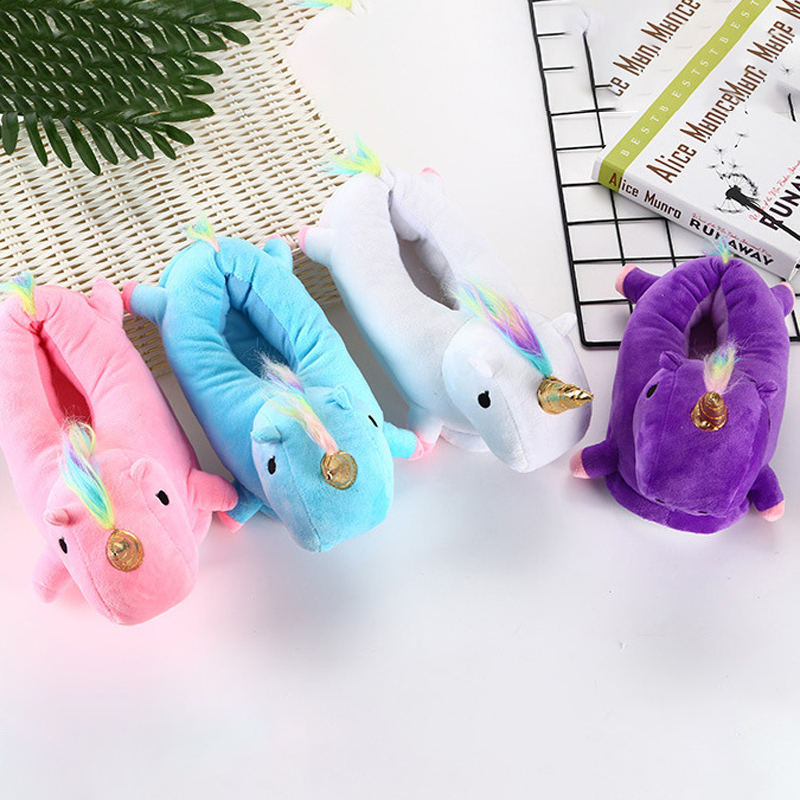 Dép Bông Đi Trong Nhà Hình Kỳ Lân 28cm Vui Nhộn Dành Cho Người Lớn Và Trẻ Em