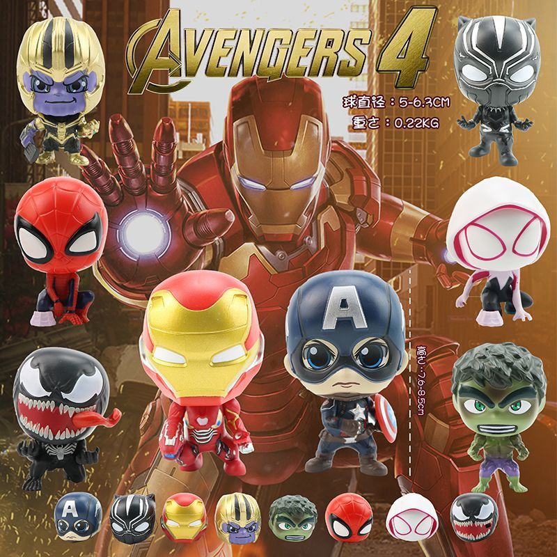 1 Mô Hình Nhân Vật avengers iron man gwen Say spider venom captain america