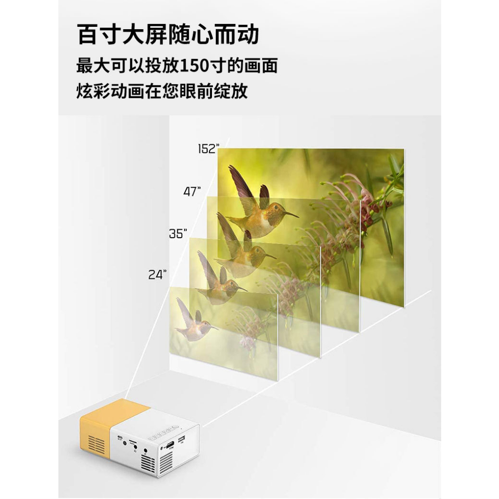 Máy ChiếU mini yg300 1080p led Để BàN