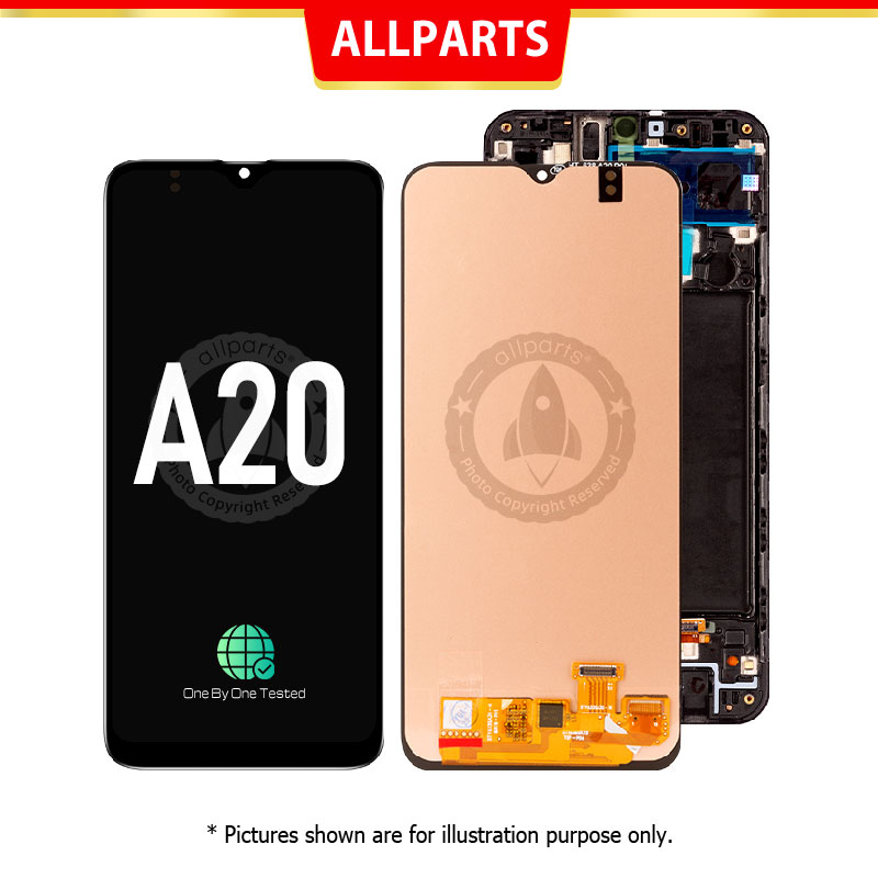 Màn Hình Thay Thế Cho điện thoại SAMSUNG Galaxy A20 A205 A205F Liền Khung Man Hinh Zin