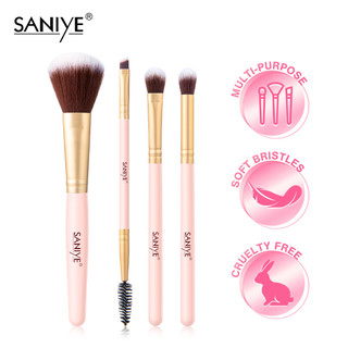Saniye Bộ Cọ Trang Điểm a101 / a102 / a104 Gồm Cọ Đánh Phấn Mắt + Má Hồng + Cọ Lông Mày