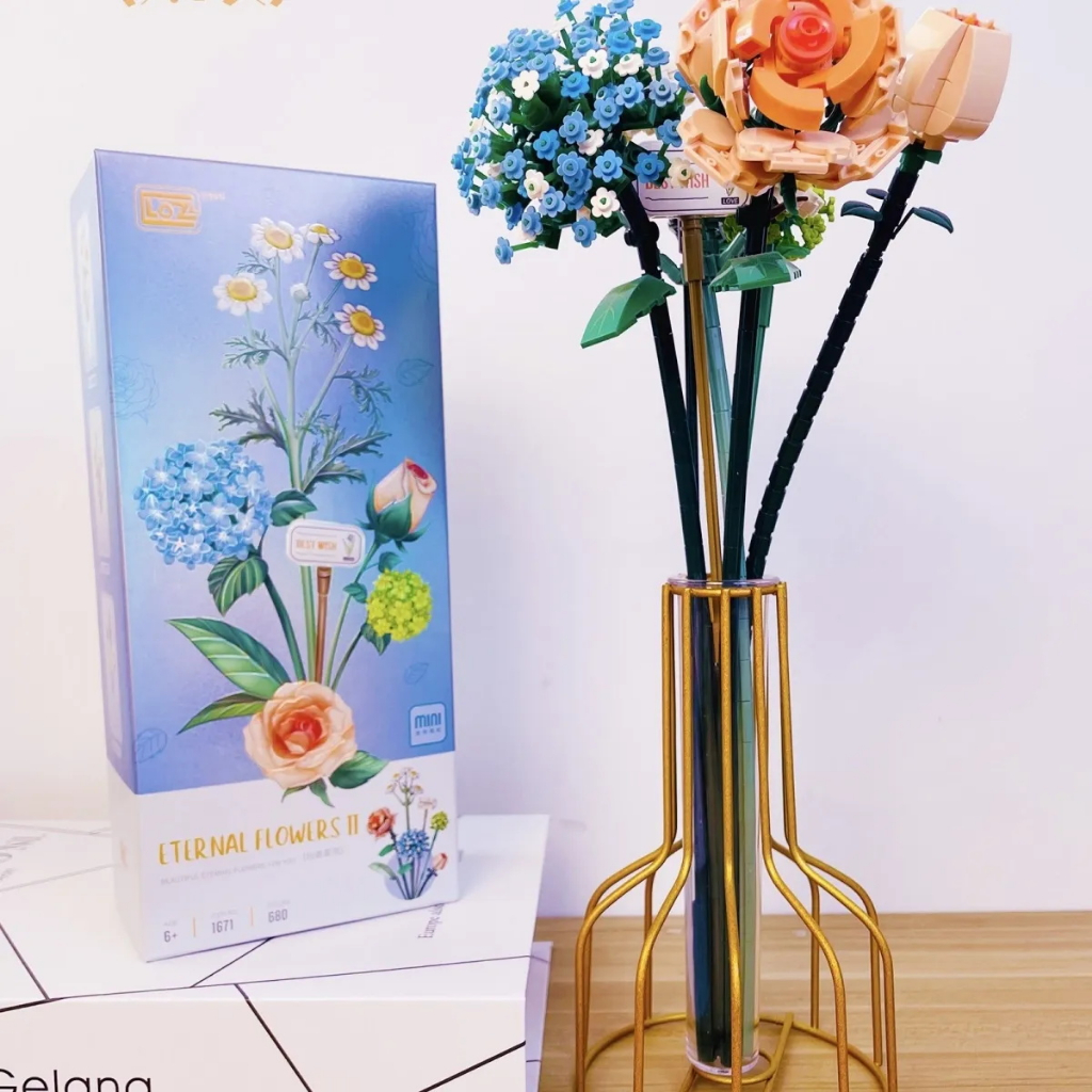 Đồ Chơi Lắp Ráp Hình Bó Hoa Sáng Tạo