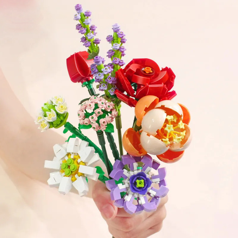Đồ Chơi Lắp Ráp Hình Bó Hoa Sáng Tạo