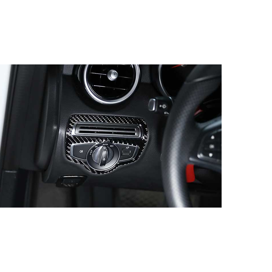 Khung Viền Công Tắc Đèn Pha Cho mercedes benz c e glc class w205 w213 x253 2015-2019