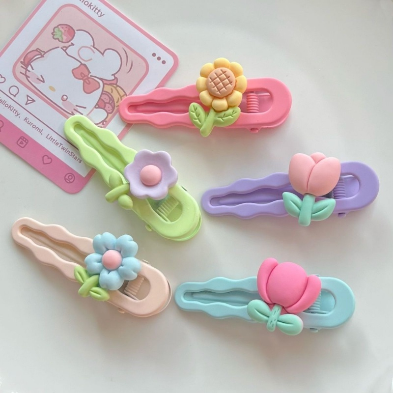 👾miuaKẹp Tóc Hình Hoa Tulip Màu Kẹo Ngọt Thời Trang Xuân Hè Dễ Thương Cho Nữ