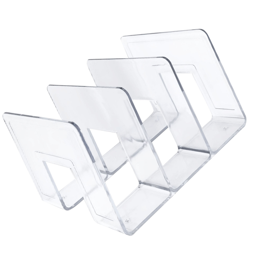 Giá sách trong suốt Bookend Giá sách để bàn acrylic Giá lưu trữ sách