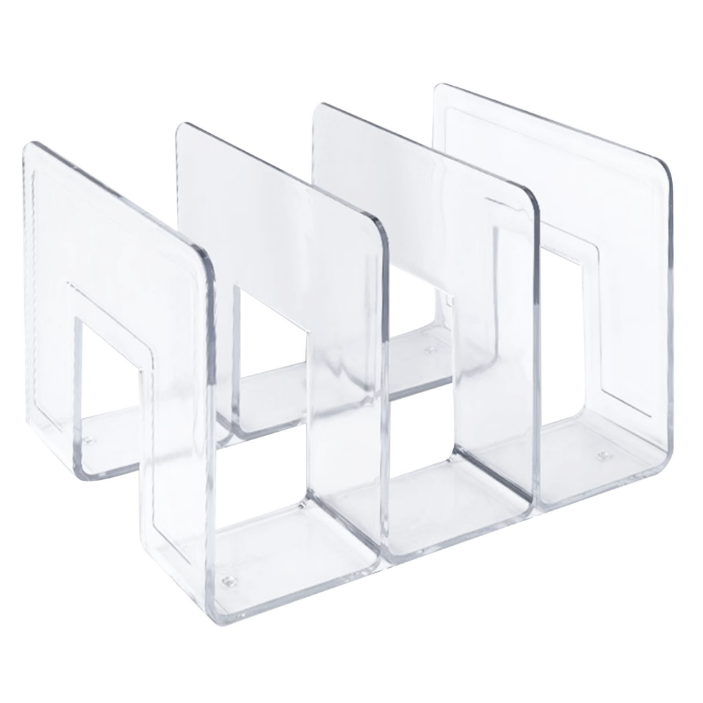 Giá sách trong suốt Bookend Giá sách để bàn acrylic Giá lưu trữ sách