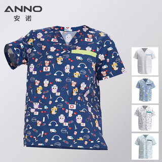  ANNO Nhân viên bệnh viện Y tế Quần áo Chà rửa Áo đồng phục Điều dưỡng cho Nam Nữ Phòng khám Nha khoa Nguồn cung cấp Đồng phục Y tá Áo sơ mi 