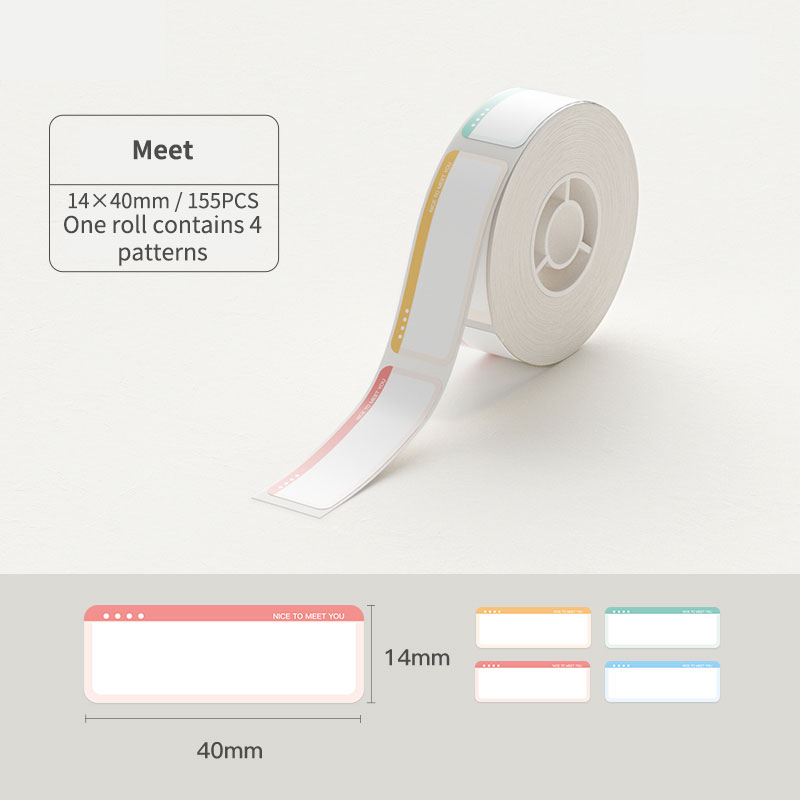 NIIMBOT D11/D110/D101 Nhãn Giấy In Họa Tiết Hoạt Hình Dễ Thương Tự Dính