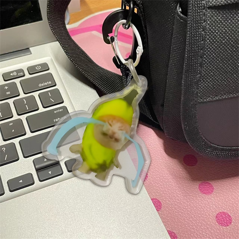Beautycoco🍊Móc Khóa Hình Mèo Đeo Túi Xách