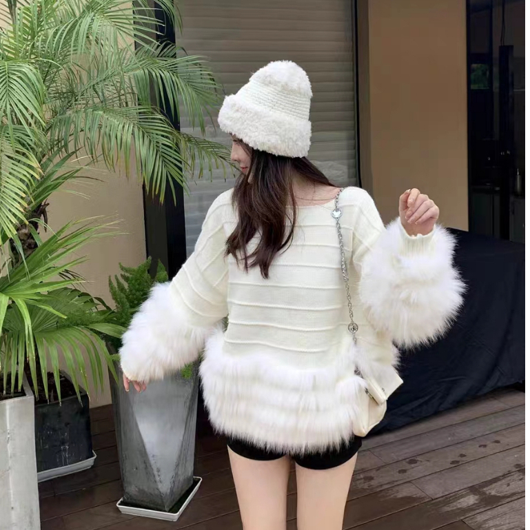 Áo Dệt Kim Tay Dài Dáng Rộng Thời Trang Mùa Thu Cao Cấp Dành Cho Nữ