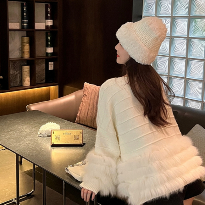 Áo Dệt Kim Tay Dài Dáng Rộng Thời Trang Mùa Thu Cao Cấp Dành Cho Nữ