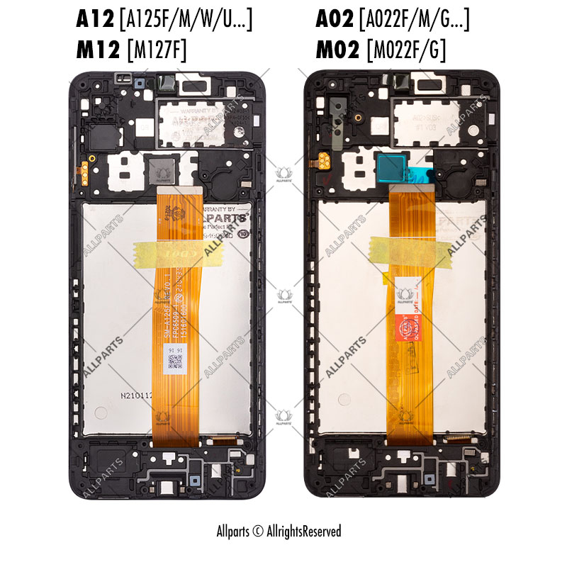 Màn Hình Thay Thế Cho điện thoại SAMSUNG Galaxy A12 M12 A02 M02 A125F A022F M127 M022F Liền Khung Man Hinh Zin