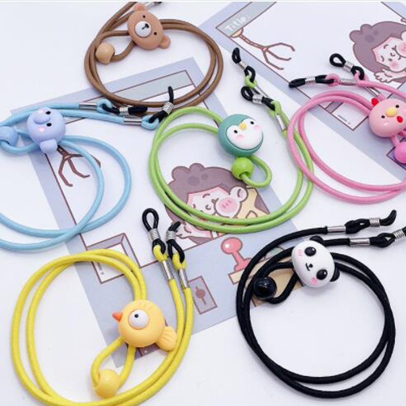 1 Dây Đeo Mắt Kính Co Giãn Chống Trượt Hình Gấu Trúc Dễ Thương Cho Bé Giá Đỡ