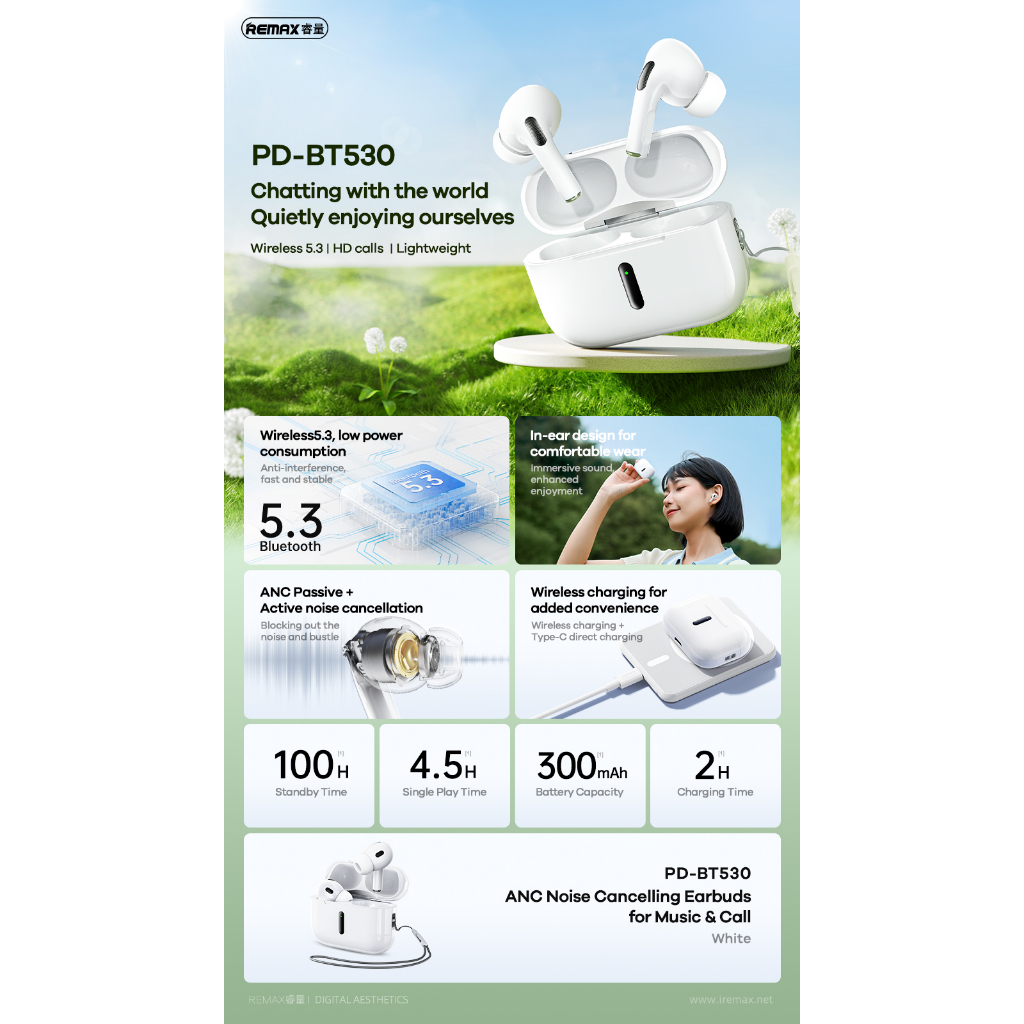 Tai Nghe Nhét Tai Chống Ồn Hiệu remax pd-bt530