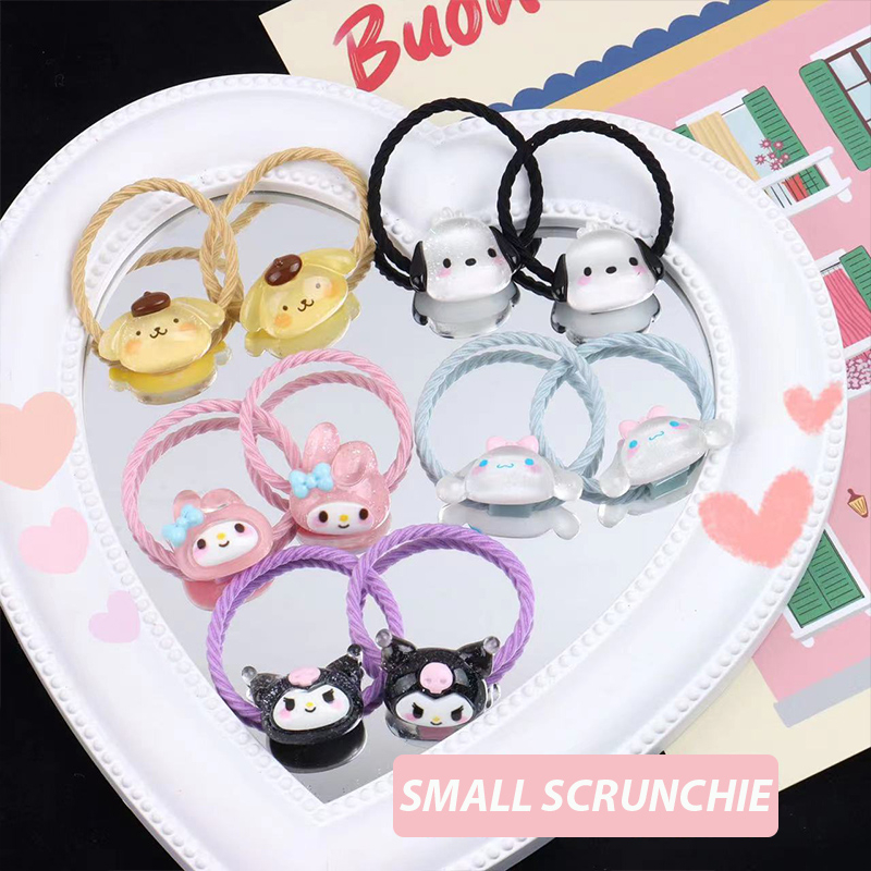 ✨✨Dây Cột Tóc sanrio Cao Su Mỏng Co Giãn Họa Tiết Hoạt Hình