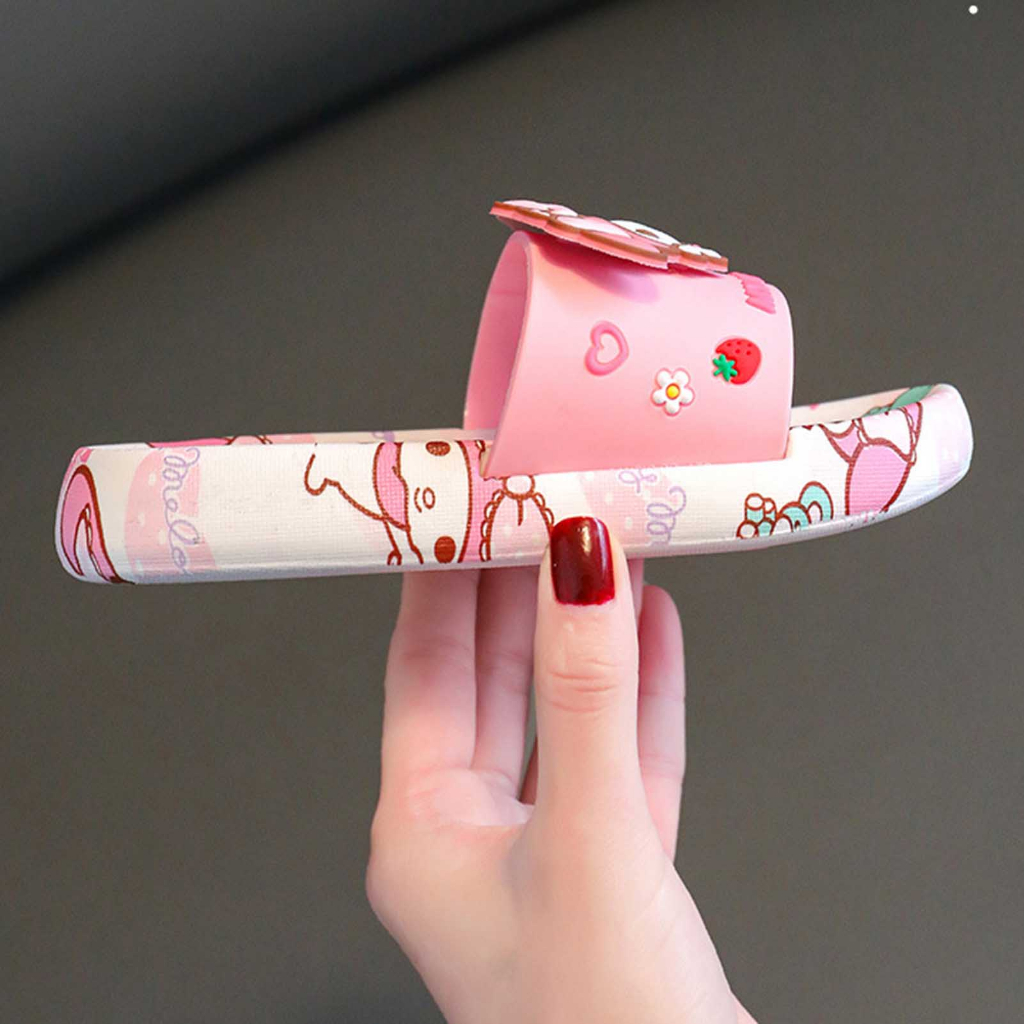 Hoạt Hình Dép Quai Ngang Đi Biển Chống Trượt Họa Tiết kuromi Dễ Thương