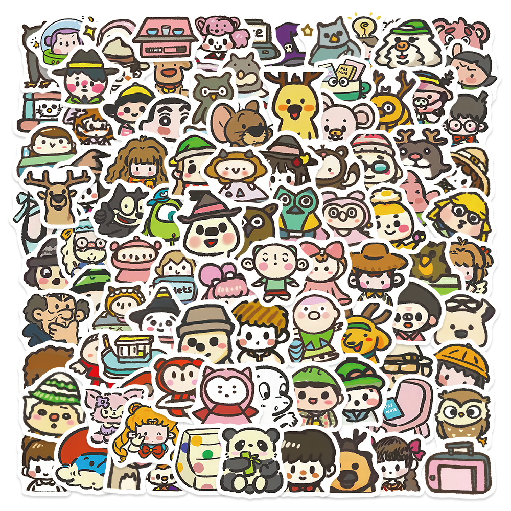 Set 100 sticker mini Dễ Thương Dán Trang Trí Sổ Tay