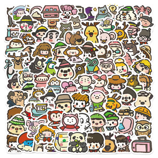 Set 100 sticker mini dễ thương dán trang trí sổ tay