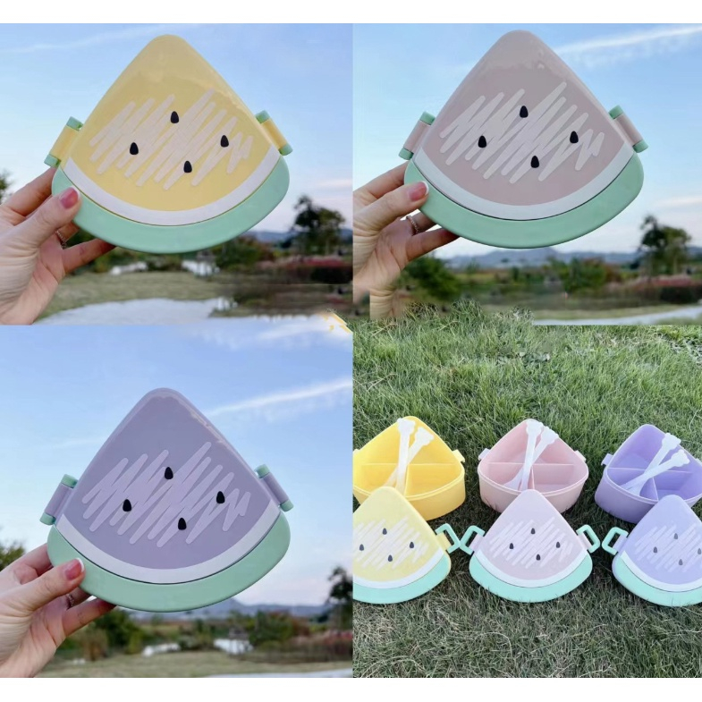 Mới! Hộp cơm Hình Dưa Hấu Dễ Thương Dung Tích 700ml